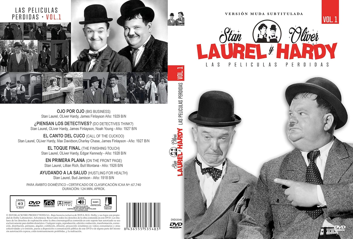 Laurel y Hardy Las Películas Perdidas Vol. 1 DVD - Imagen 2