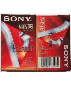 Sony VHS-C Premium Camcorder Tape - 45 min - Cinta de Audio/Video (1,27 cm)